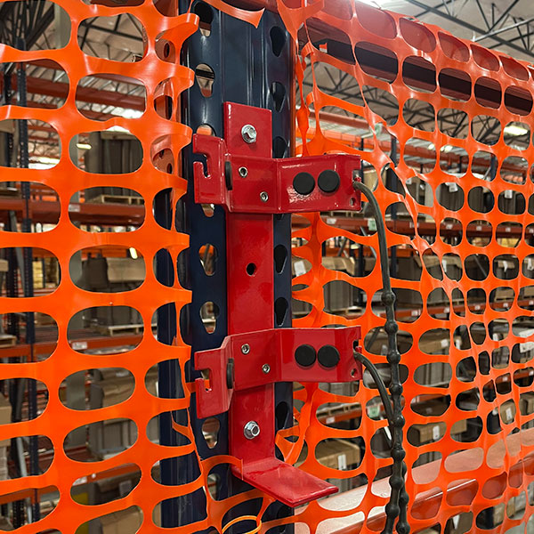 Fire extinguisher bracket on beam in Southern Utah