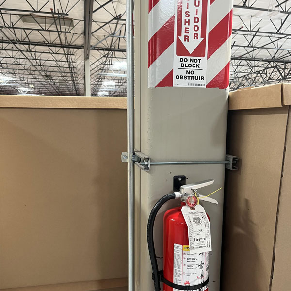 Fire Extinguisher on beam in Las Vegas business